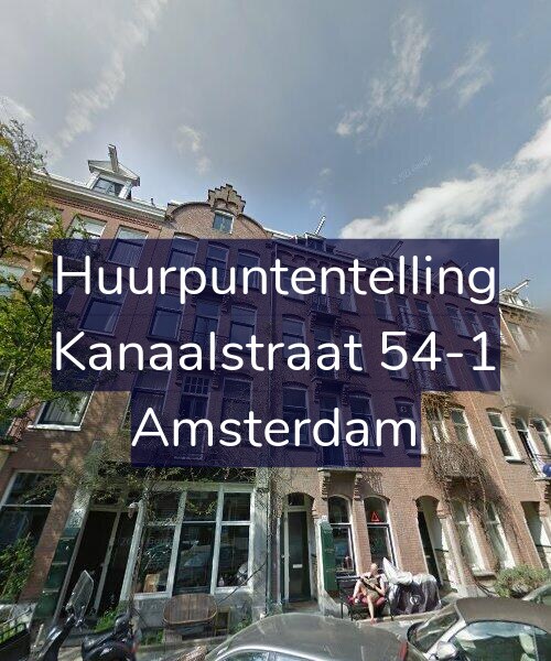 Foto gevel Huurpuntentelling voor Kanaalstraat 54-1, Amsterdam