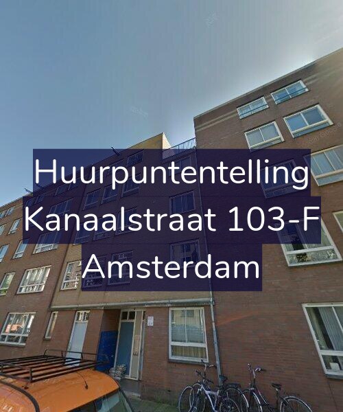 Foto gevel Huurpuntentelling voor Kanaalstraat 103-F, Amsterdam