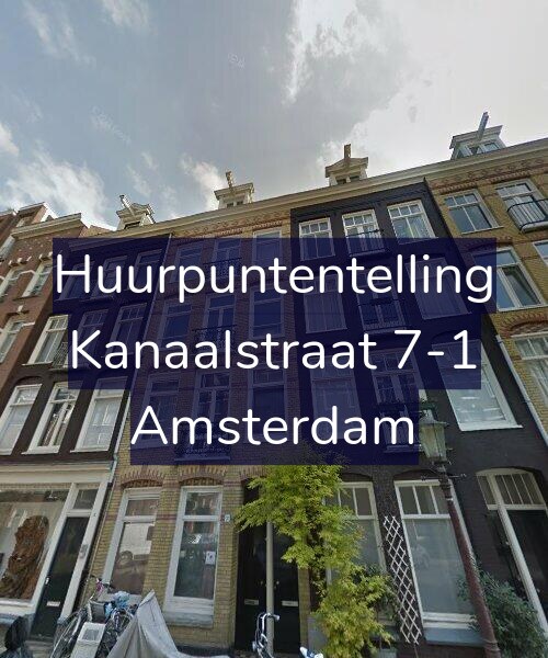 Foto gevel Huurpuntentelling voor Kanaalstraat 7-1, Amsterdam