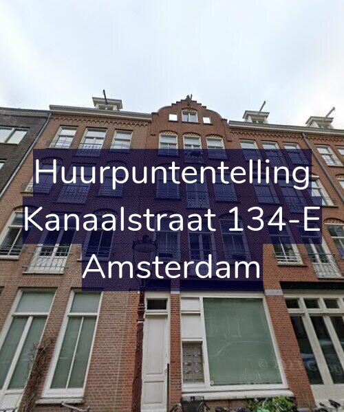 Foto gevel Huurpuntentelling voor Kanaalstraat 134-E, Amsterdam