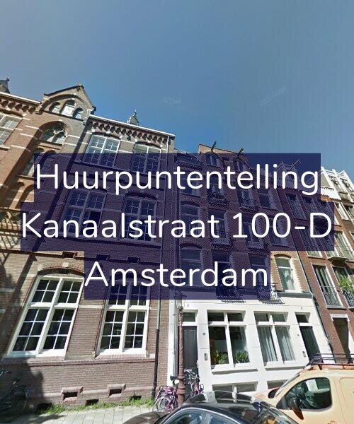 Foto gevel Huurpuntentelling voor Kanaalstraat 100-D, Amsterdam