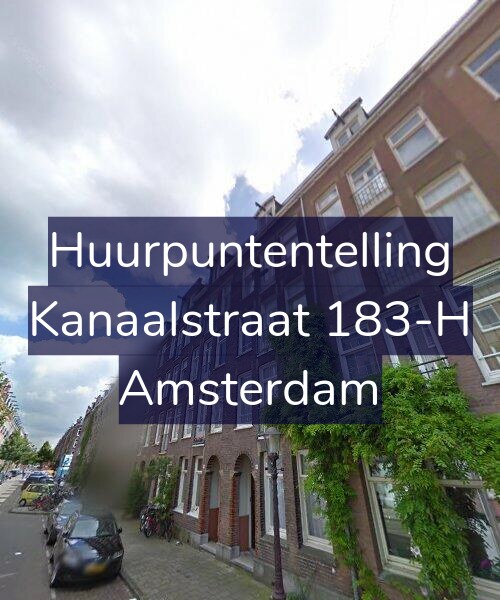 Foto gevel Huurpuntentelling voor Kanaalstraat 183-H, Amsterdam