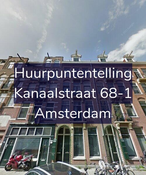 Foto gevel Huurpuntentelling voor Kanaalstraat 68-1, Amsterdam