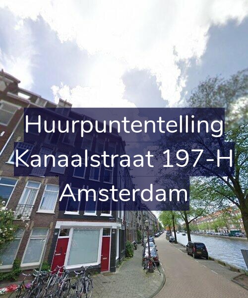 Foto gevel Huurpuntentelling voor Kanaalstraat 197-H, Amsterdam