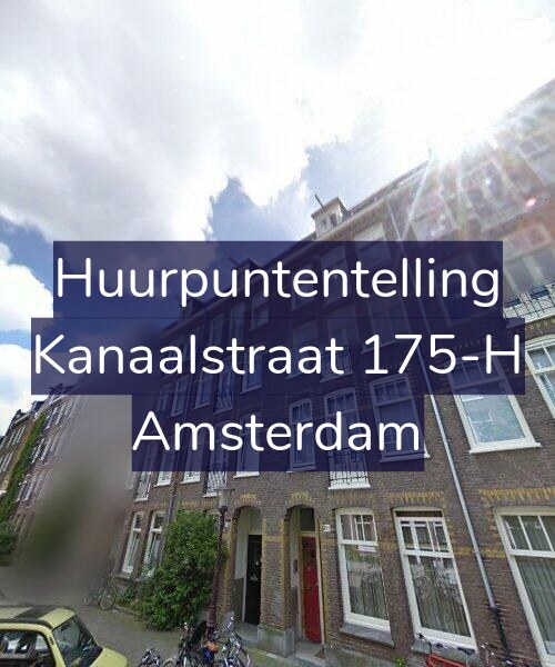 Foto gevel Huurpuntentelling voor Kanaalstraat 175-H, Amsterdam