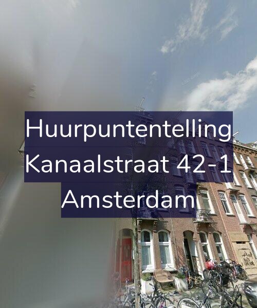 Foto gevel Huurpuntentelling voor Kanaalstraat 42-1, Amsterdam