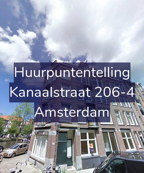 Foto gevel Huurpuntentelling voor Kanaalstraat 206-4, Amsterdam