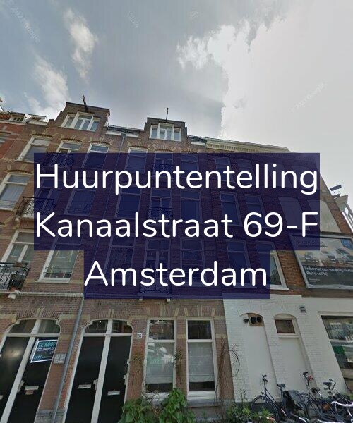 Foto gevel Huurpuntentelling voor Kanaalstraat 69-F, Amsterdam