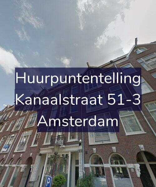 Foto gevel Huurpuntentelling voor Kanaalstraat 51-3, Amsterdam