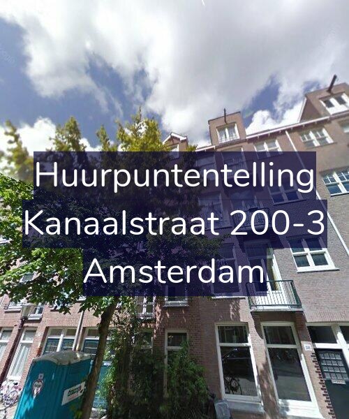 Foto gevel Huurpuntentelling voor Kanaalstraat 200-3, Amsterdam