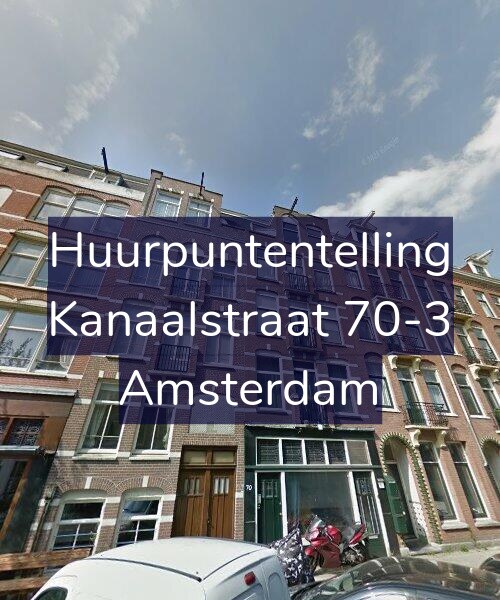 Foto gevel Huurpuntentelling voor Kanaalstraat 70-3, Amsterdam