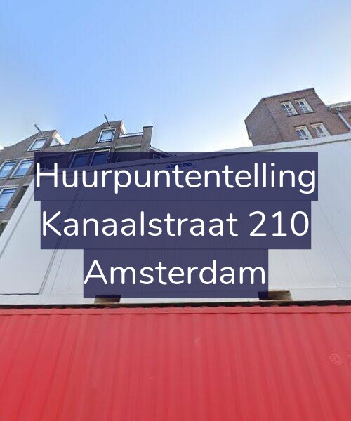 Foto gevel Huurpuntentelling voor Kanaalstraat 210, Amsterdam
