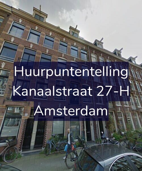 Foto gevel Huurpuntentelling voor Kanaalstraat 27-H, Amsterdam