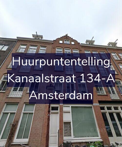 Foto gevel Huurpuntentelling voor Kanaalstraat 134-A, Amsterdam