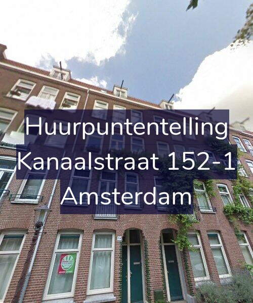 Foto gevel Huurpuntentelling voor Kanaalstraat 152-1, Amsterdam