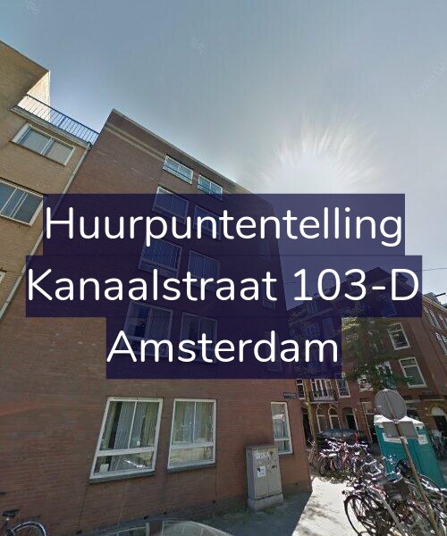 Foto gevel Huurpuntentelling voor Kanaalstraat 103-D, Amsterdam