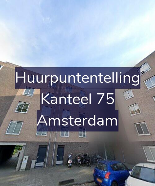 Foto gevel Huurpuntentelling voor Kanteel 75, Amsterdam
