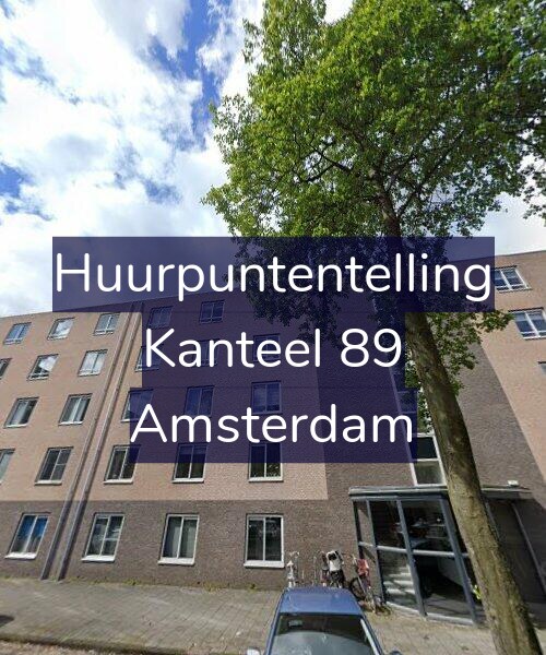 Foto gevel Huurpuntentelling voor Kanteel 89, Amsterdam