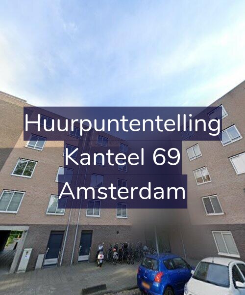 Foto gevel Huurpuntentelling voor Kanteel 69, Amsterdam