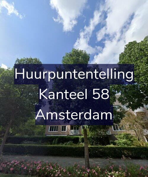 Foto gevel Huurpuntentelling voor Kanteel 58, Amsterdam