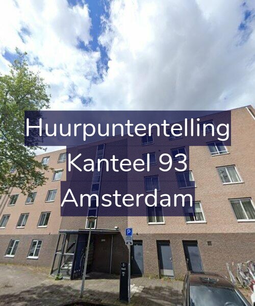 Foto gevel Huurpuntentelling voor Kanteel 93, Amsterdam