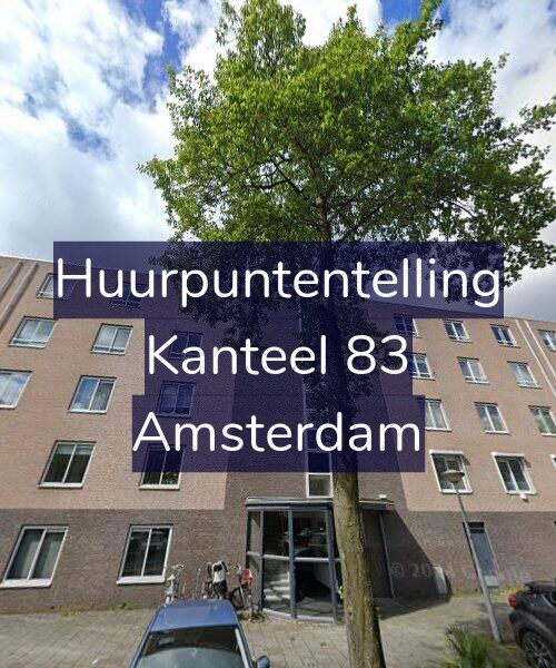 Foto gevel Huurpuntentelling voor Kanteel 83, Amsterdam
