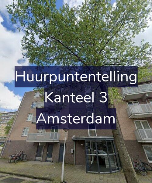 Foto gevel Huurpuntentelling voor Kanteel 3, Amsterdam