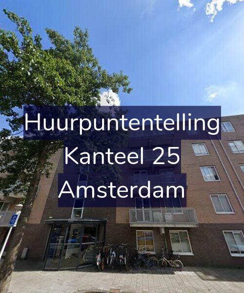 Foto gevel Huurpuntentelling voor Kanteel 25, Amsterdam