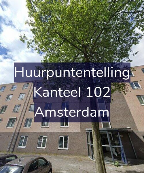Foto gevel Huurpuntentelling voor Kanteel 102, Amsterdam