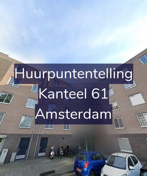 Foto gevel Huurpuntentelling voor Kanteel 61, Amsterdam