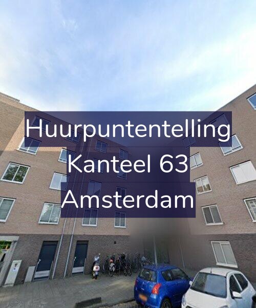 Foto gevel Huurpuntentelling voor Kanteel 63, Amsterdam