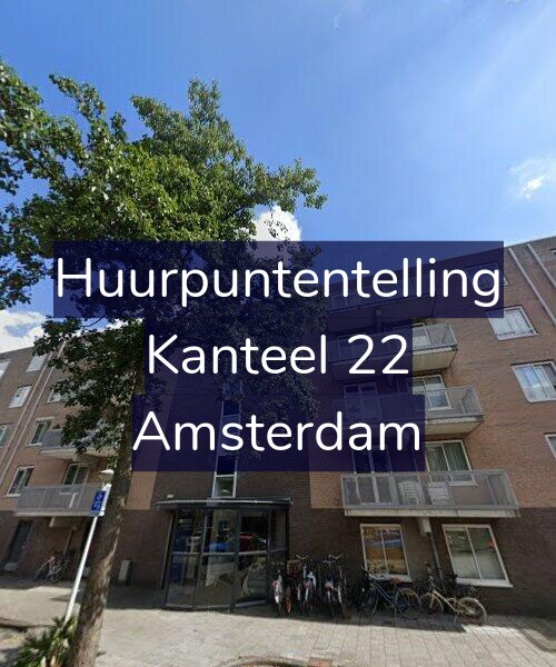 Foto gevel Huurpuntentelling voor Kanteel 22, Amsterdam