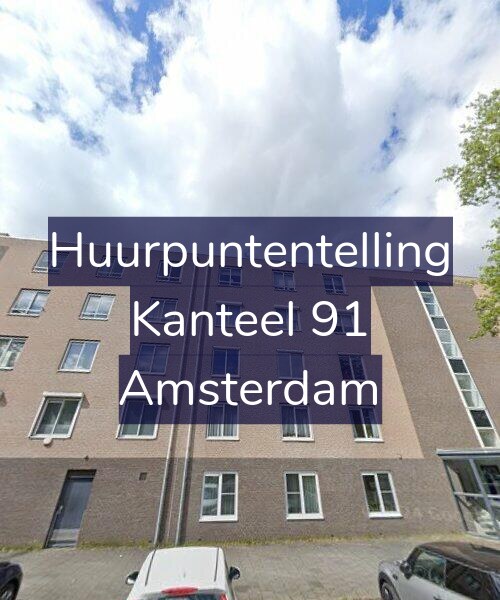 Foto gevel Huurpuntentelling voor Kanteel 91, Amsterdam