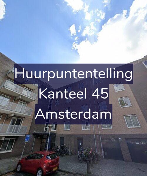 Foto gevel Huurpuntentelling voor Kanteel 45, Amsterdam