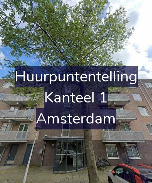 Foto gevel Huurpuntentelling voor Kanteel 1, Amsterdam