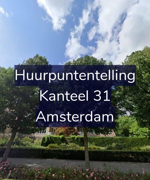 Foto gevel Huurpuntentelling voor Kanteel 31, Amsterdam
