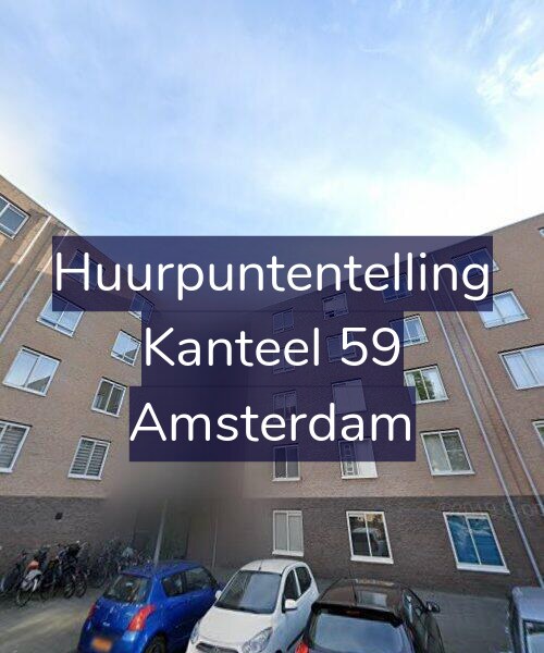 Foto gevel Huurpuntentelling voor Kanteel 59, Amsterdam
