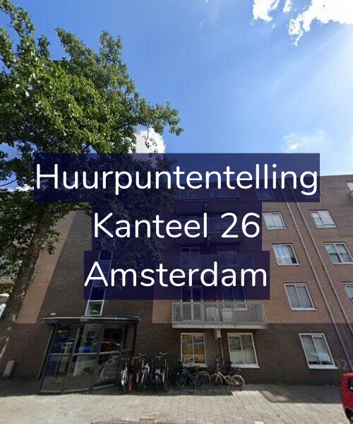 Foto gevel Huurpuntentelling voor Kanteel 26, Amsterdam