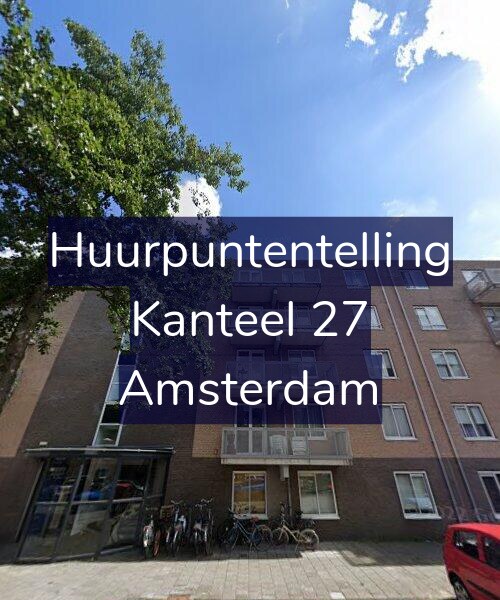 Foto gevel Huurpuntentelling voor Kanteel 27, Amsterdam
