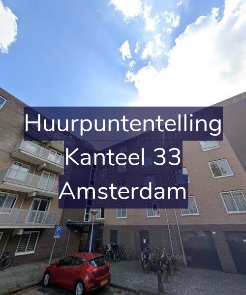 Foto gevel Huurpuntentelling voor Kanteel 33, Amsterdam