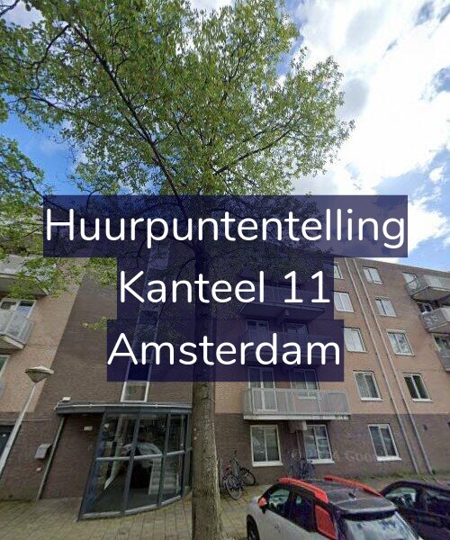 Foto gevel Huurpuntentelling voor Kanteel 11, Amsterdam