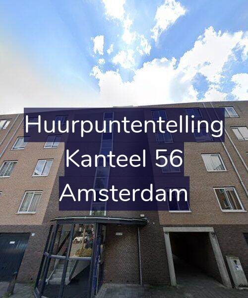 Foto gevel Huurpuntentelling voor Kanteel 56, Amsterdam