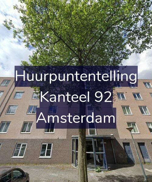 Foto gevel Huurpuntentelling voor Kanteel 92, Amsterdam