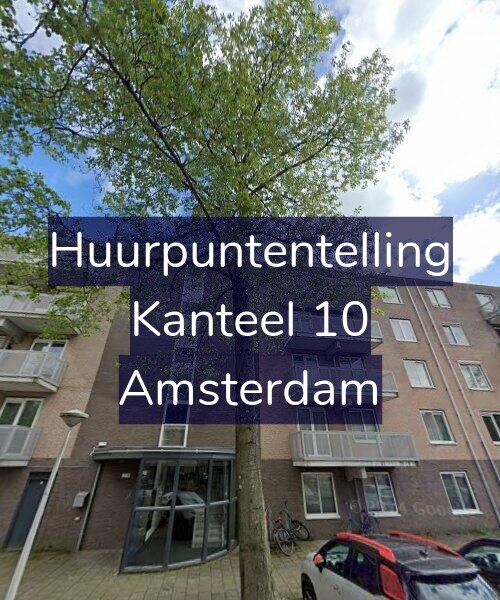 Foto gevel Huurpuntentelling voor Kanteel 10, Amsterdam