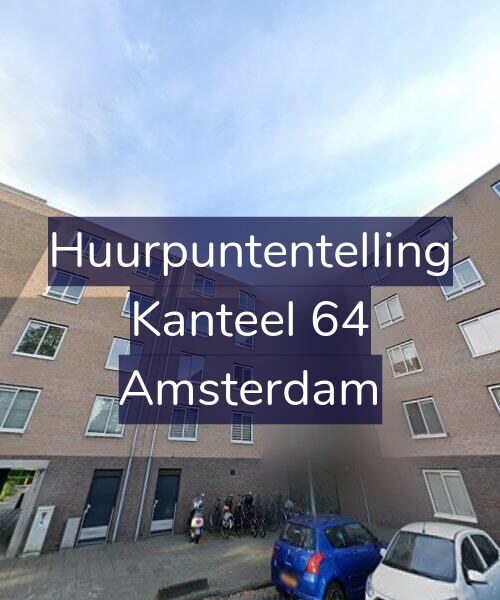 Foto gevel Huurpuntentelling voor Kanteel 64, Amsterdam