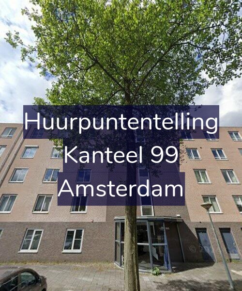 Foto gevel Huurpuntentelling voor Kanteel 99, Amsterdam