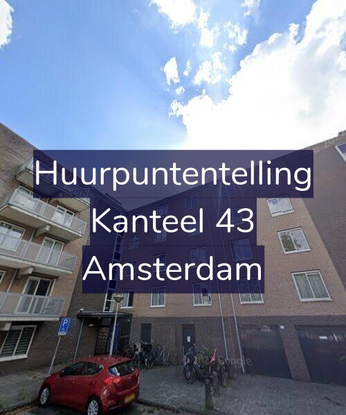 Foto gevel Huurpuntentelling voor Kanteel 43, Amsterdam