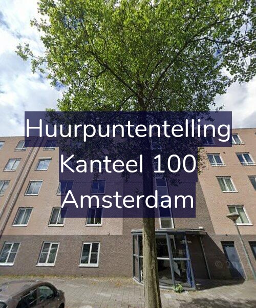 Foto gevel Huurpuntentelling voor Kanteel 100, Amsterdam