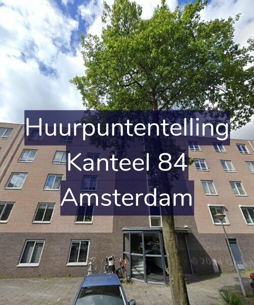 Foto gevel Huurpuntentelling voor Kanteel 84, Amsterdam