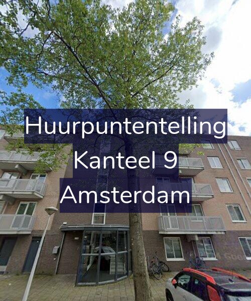 Foto gevel Huurpuntentelling voor Kanteel 9, Amsterdam